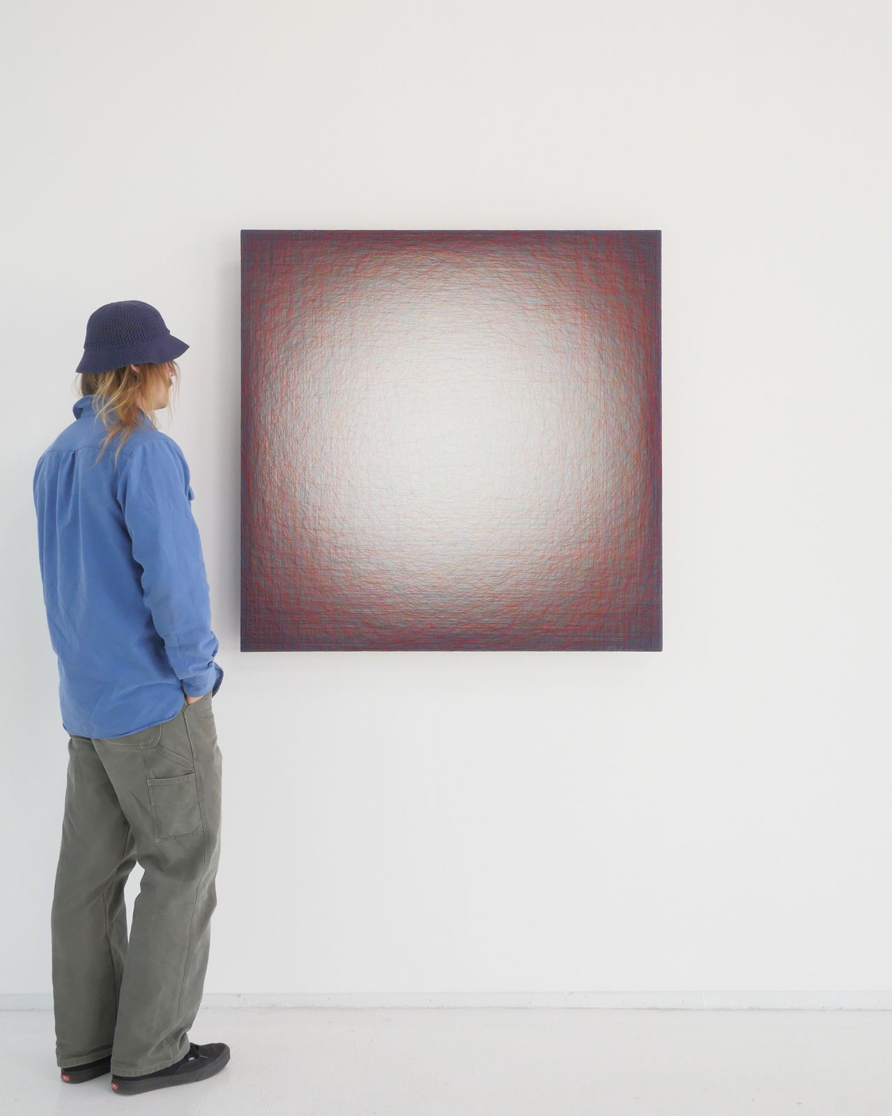 install shot of unfolding #2159 with man for scale