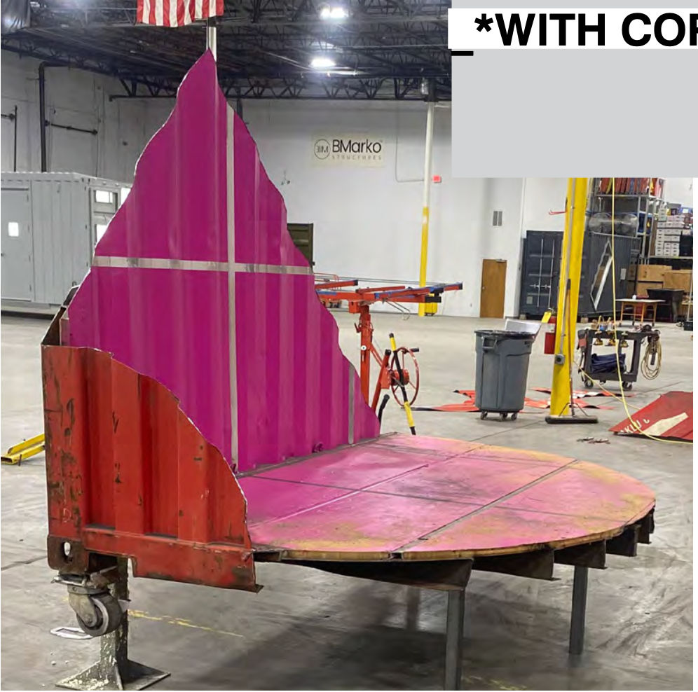 LOT-EK, #24 3D Triangle+Circle Bottom+Side+Front with Corner Casting Lounge, 2023