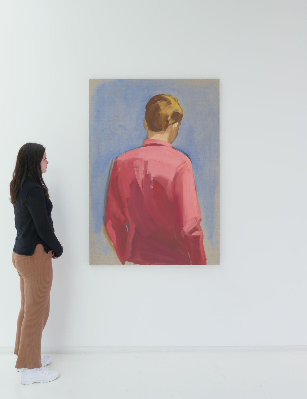 Installation view of Red Shirt.