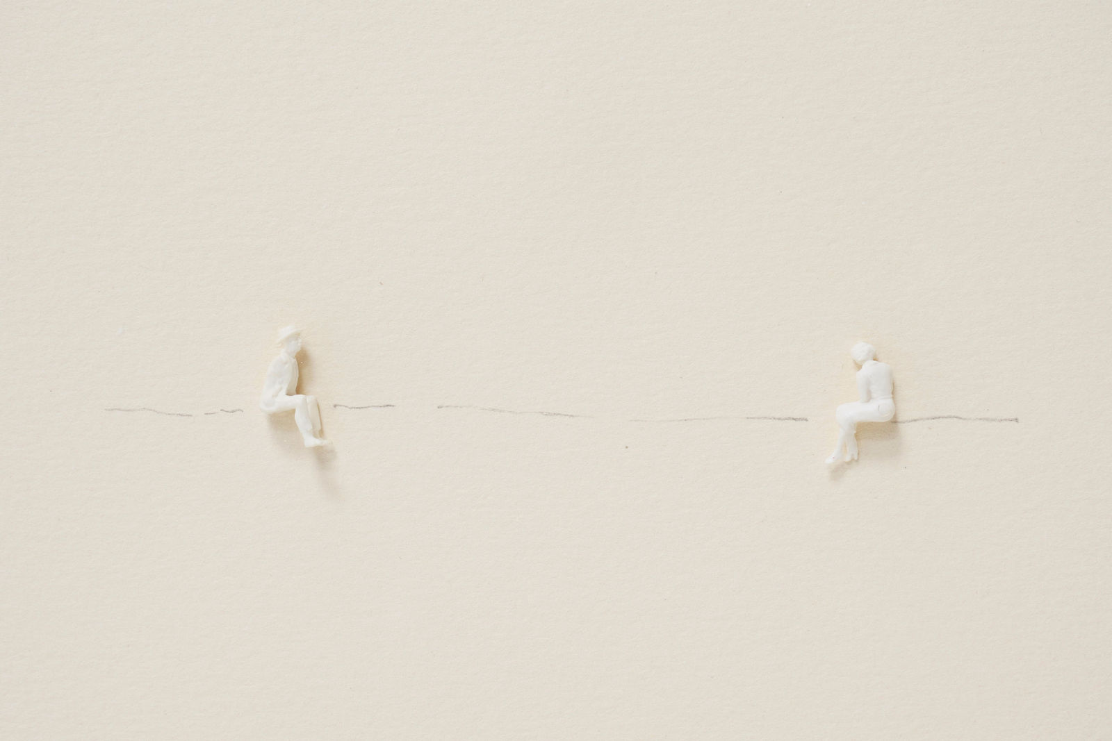 detail of the distance (white figures)