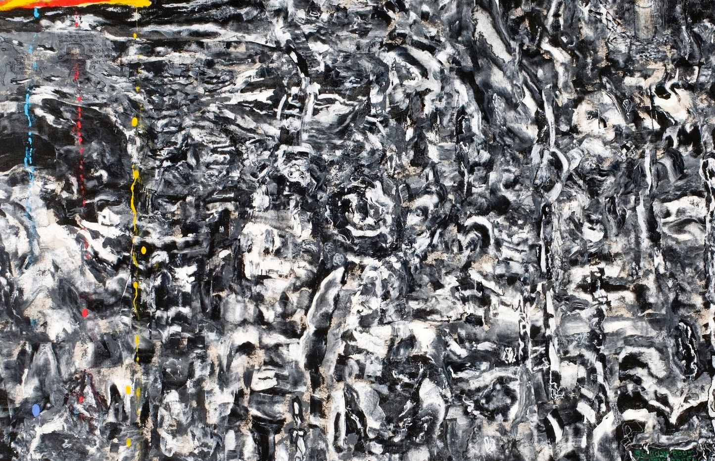 William T. Wiley, Goat & Raven Chewin the Corner in Whack and Blight, 2011