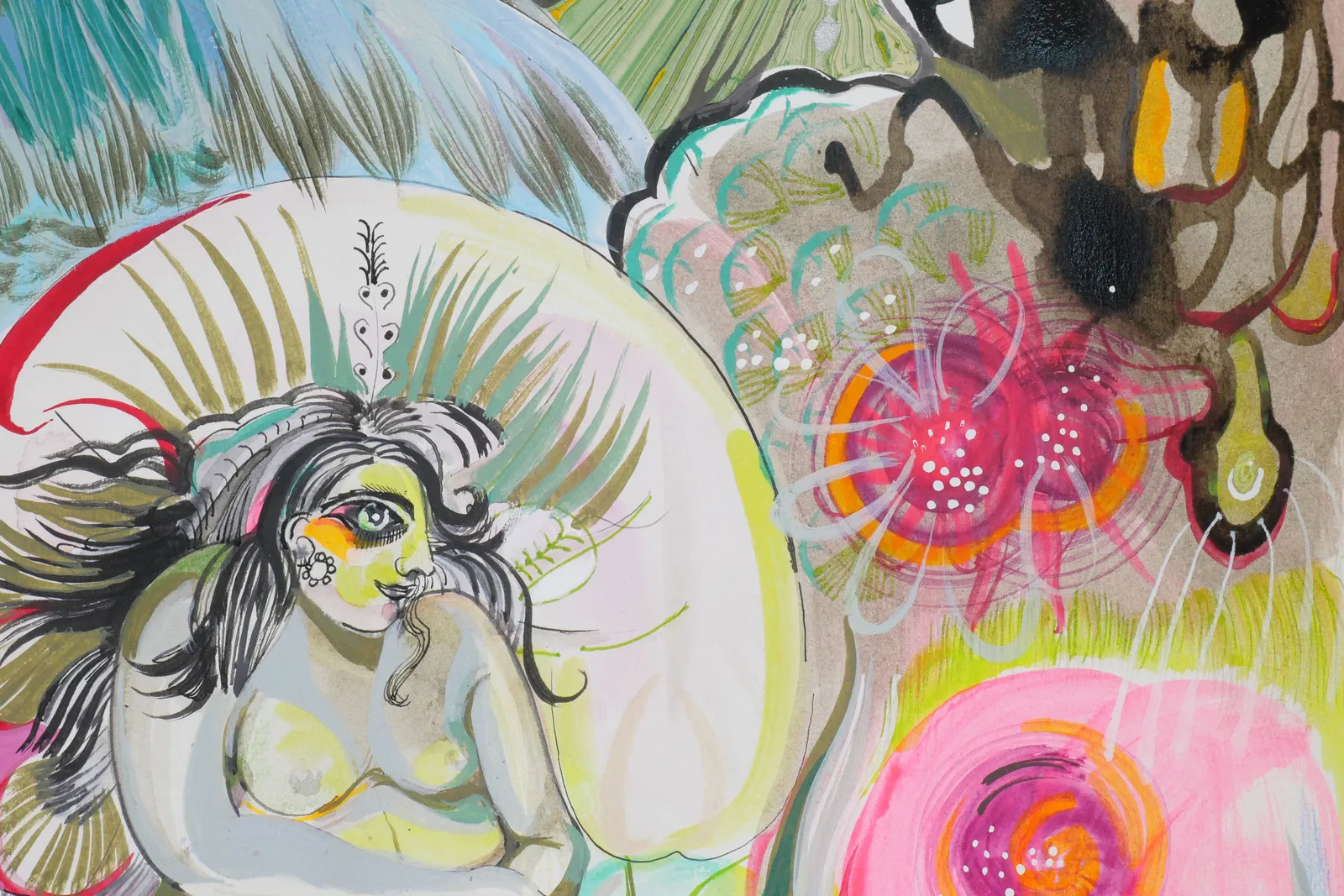 Rina Banerjee, Morning dove, morning love., 2024