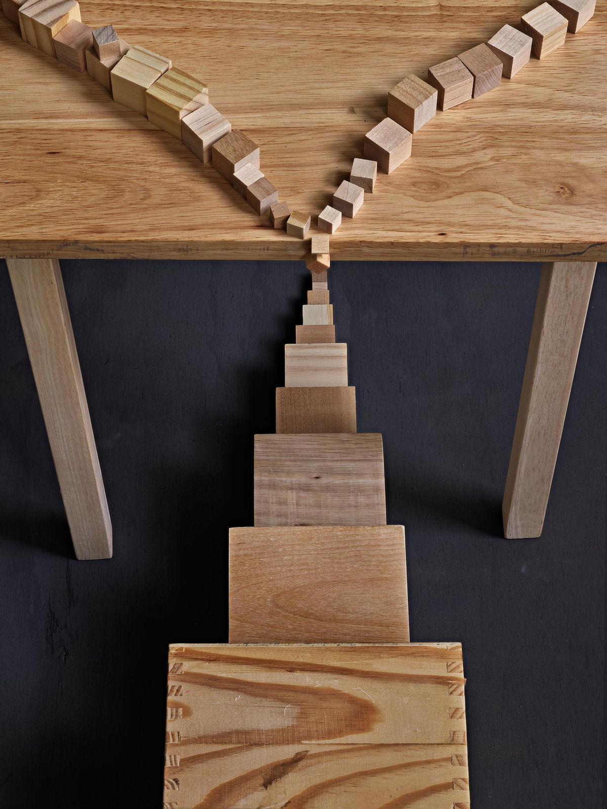 Abelardo Morell, Wood Block Construction #25, 2021