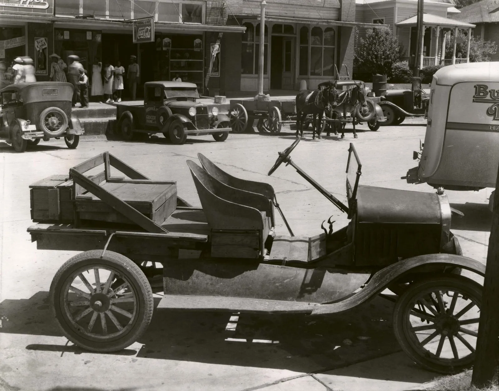Walker Evans, Street Scene with Cars, late 1930's