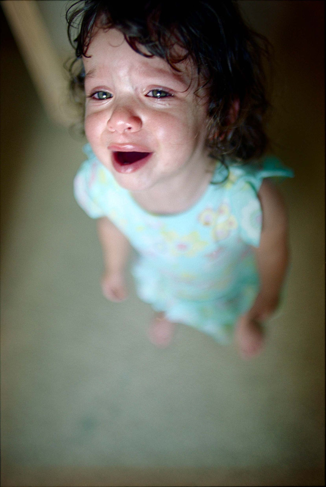 Elinor Carucci photograph of her daughter Emmanuelle crying