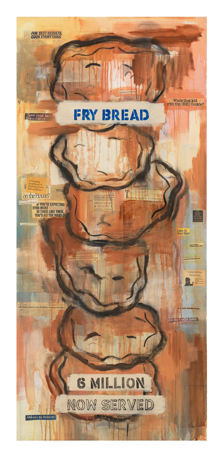 Jaune Quick-to-See Smith, I See Red: Fry Bread, 1995