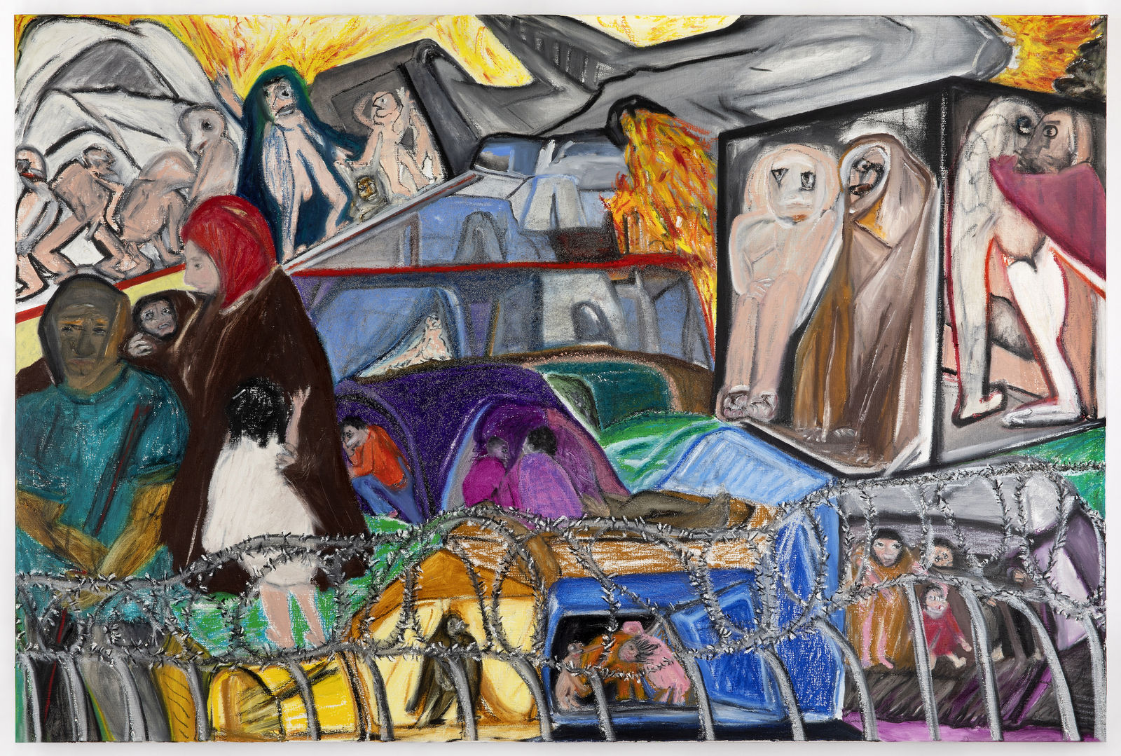 Jacqueline de Jong, Moria (Idlib) Refugee Camp (Border-Line), 2020