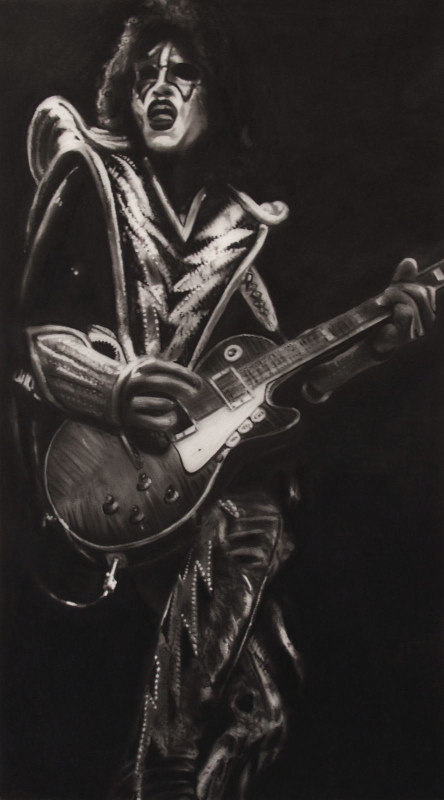 Robert Longo, Study of KISS Guitarist (Ace), 2012