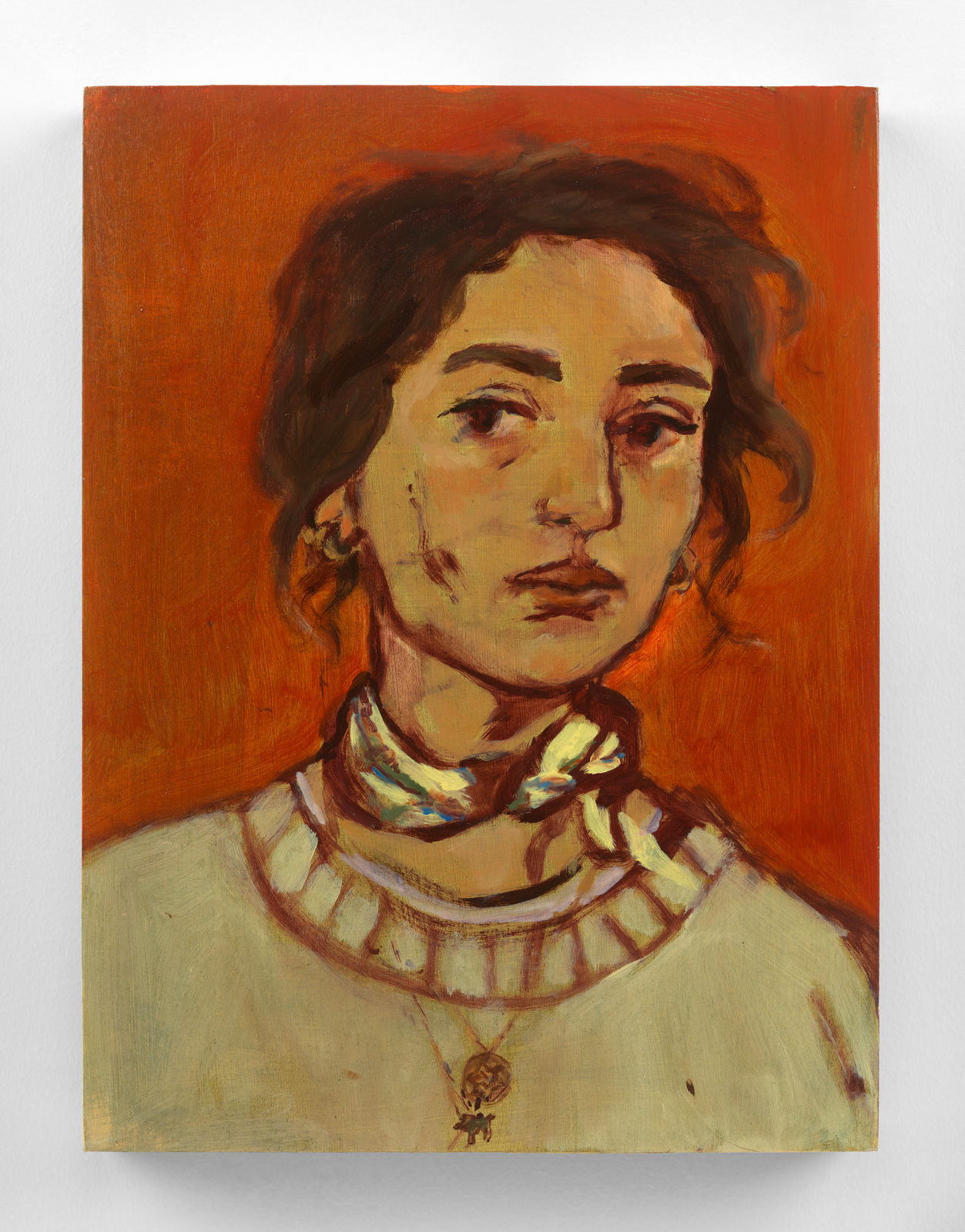 Liorah Tchiprout, Self portrait with yellow neckerchief, 2026