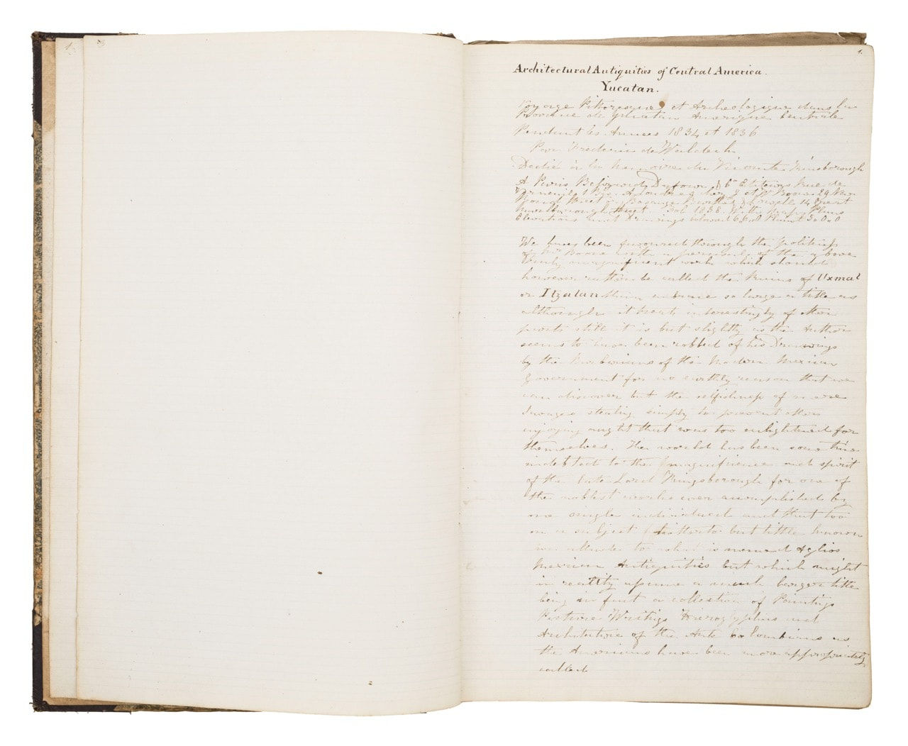 Shippard, Captain William Henry, Mexican Antiquities, Captain William Henry Shippard’s collection of Mexican Paintings: art and images of Pre-Columbian Mexico; printed prospectuses for the Museum of Mankind in London, and original letters], S.a., ca. 1834 – 1845. London.