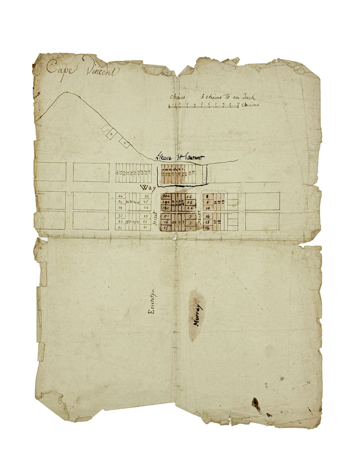 [New York – Jefferson County], An extensive archive of letters and documents on the creation and planning of Jefferson County, New York, Paris, etc., 1797–1877.