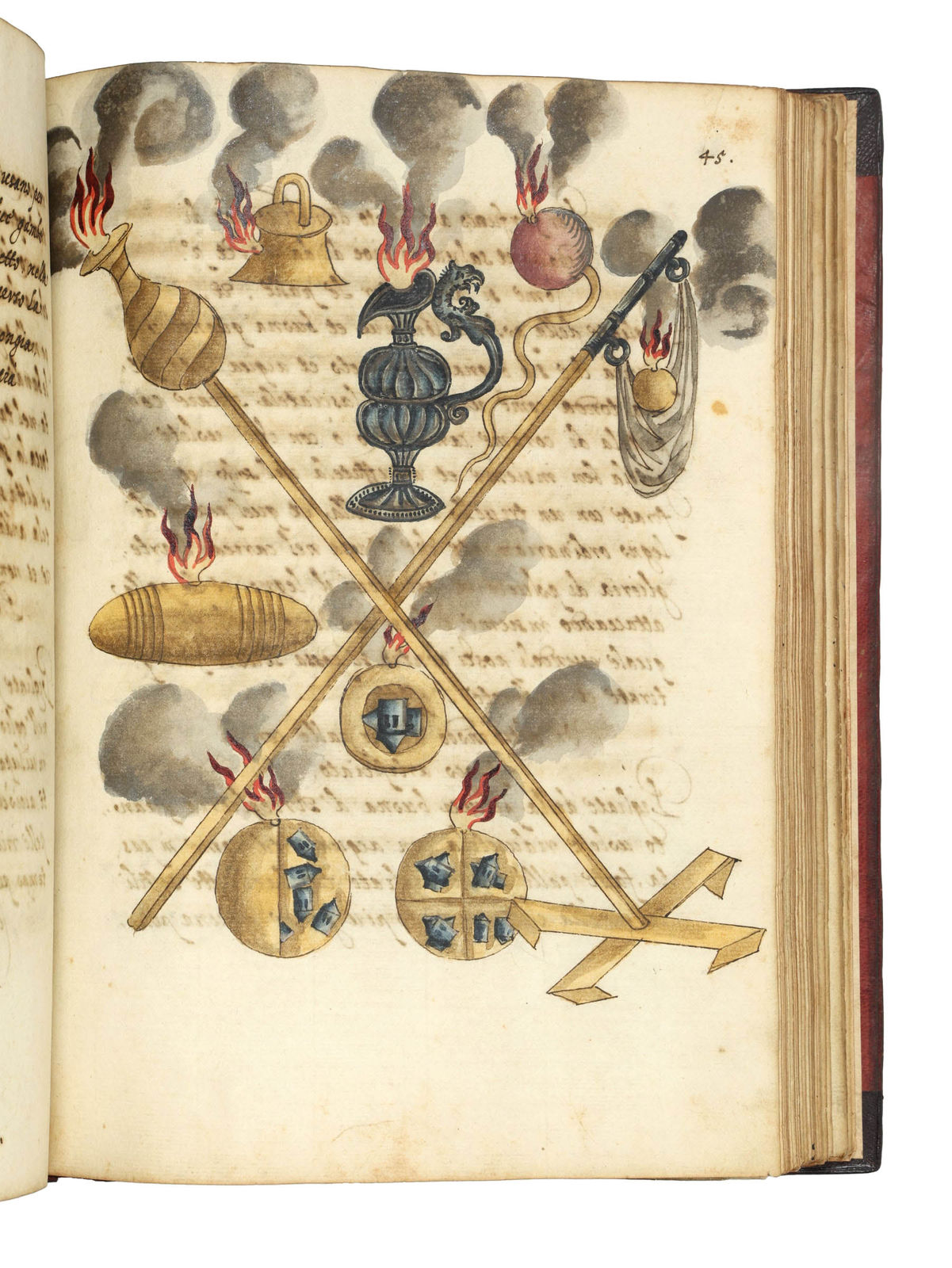 [Italian military manuscript], Libro utillissimo et molto necessario di varii secreti importantissimi per l'essercitio di guerra, come appare nela seguente indice, Italy, before 1581.