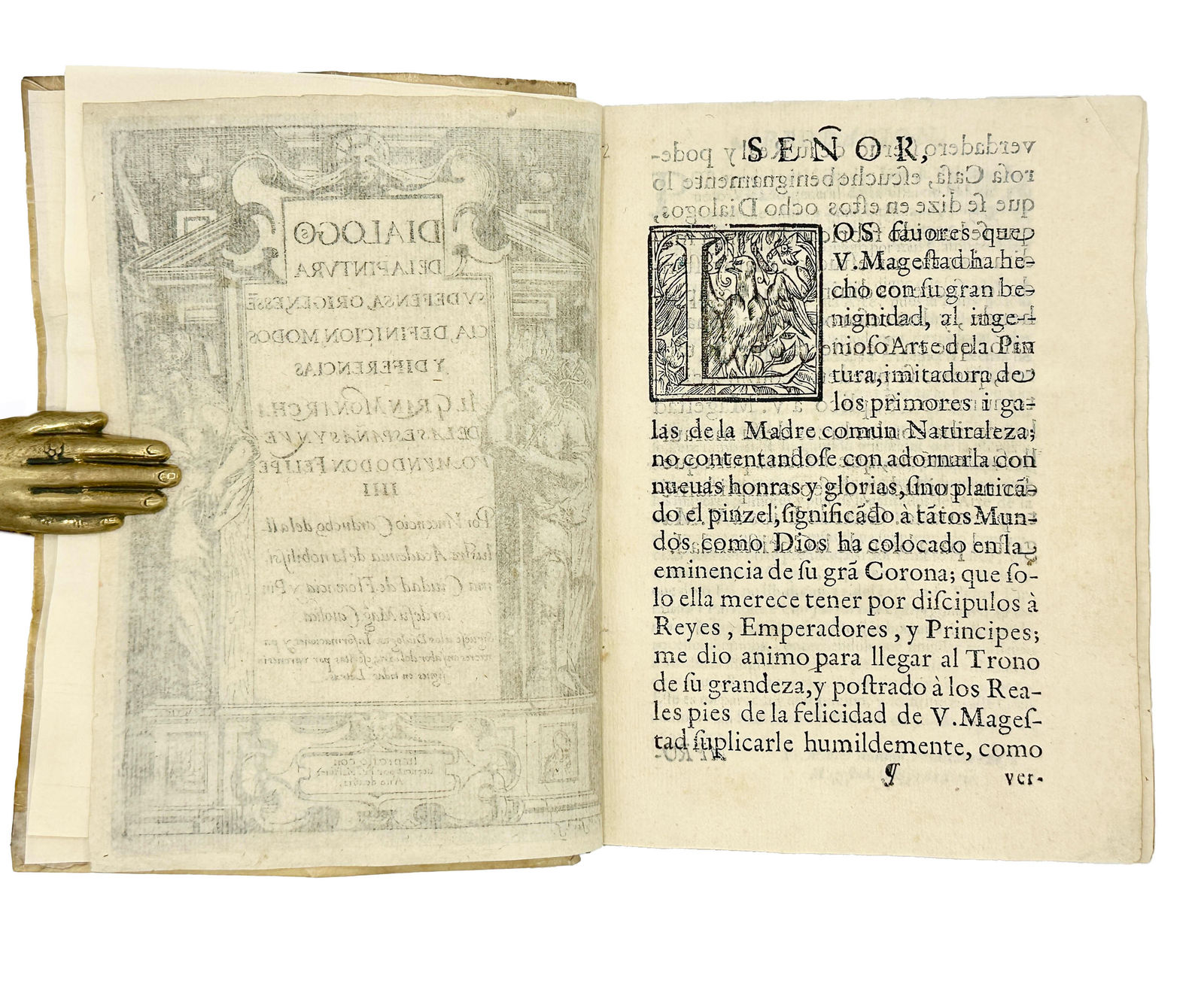 [Art] Carducho, Vincencio, Dialogo de la Pintura, su defensa, origen, essencia, definicion, modos y diferencias, al gran monarcha de las españas y nuevo mundo Don Felipe IIII por ... de la ilustre academia de la nobilissima ciudad de Florencia y pintor de su magestad catolica. Siguese a los dialogos informaciones y pareceres en fabor del arte, escritas por varones insignes en todas letras, 1633 [colophon 1634]. Madrid. Francisco Martinez.