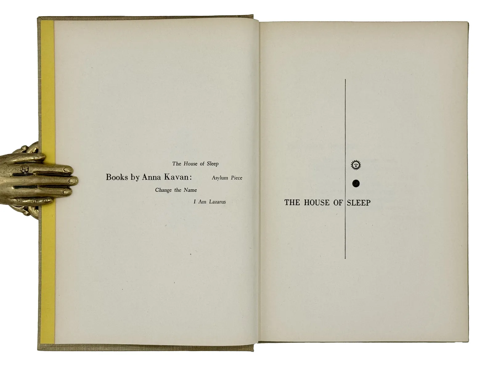 Kavan, Anna, The House of Sleep, 1947. New York. Doubleday & Company Inc.