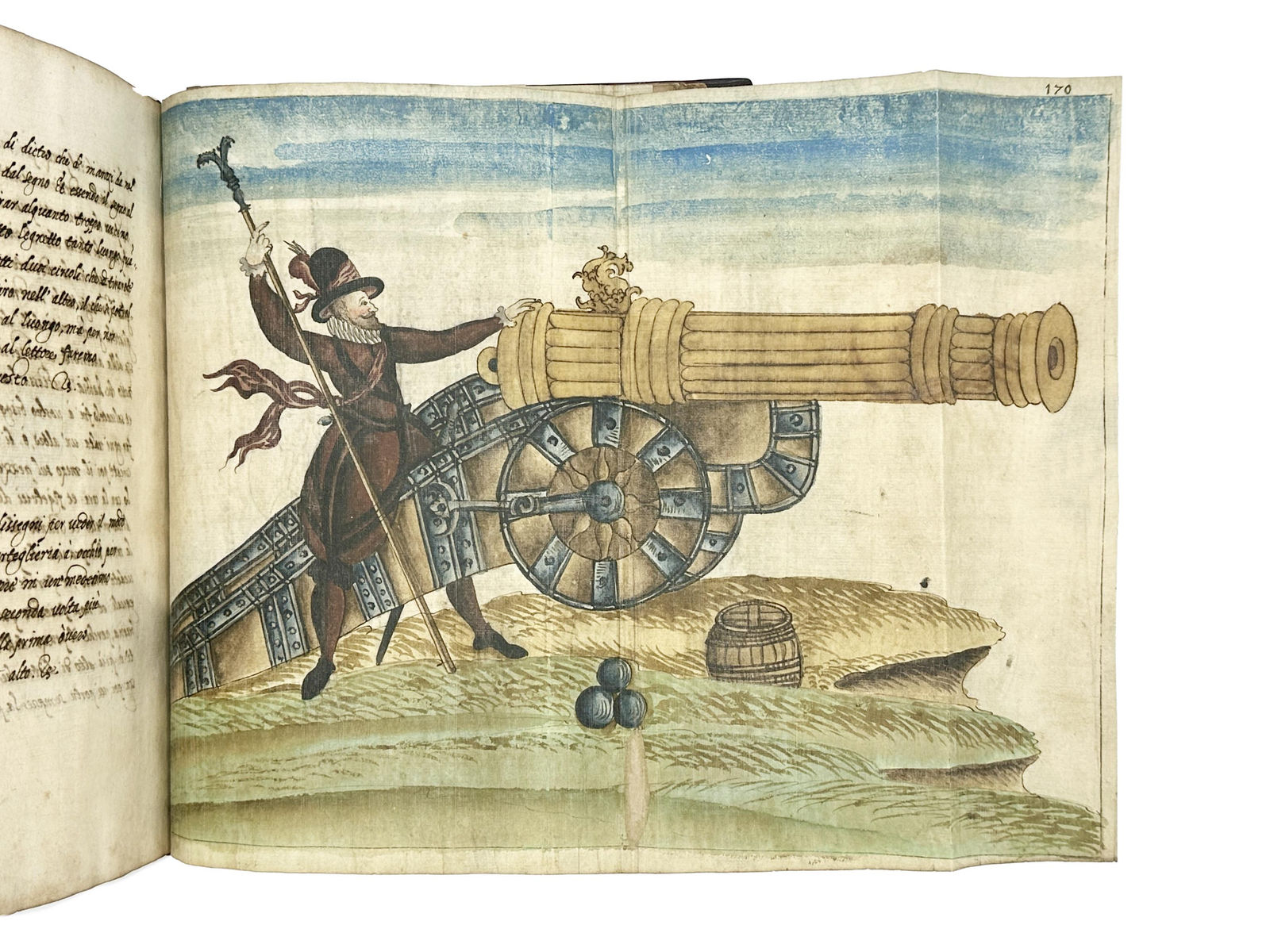 [Italian military manuscript], Libro utillissimo et molto necessario di varii secreti importantissimi per l'essercitio di guerra, come appare nela seguente indice, Italy, before 1581.