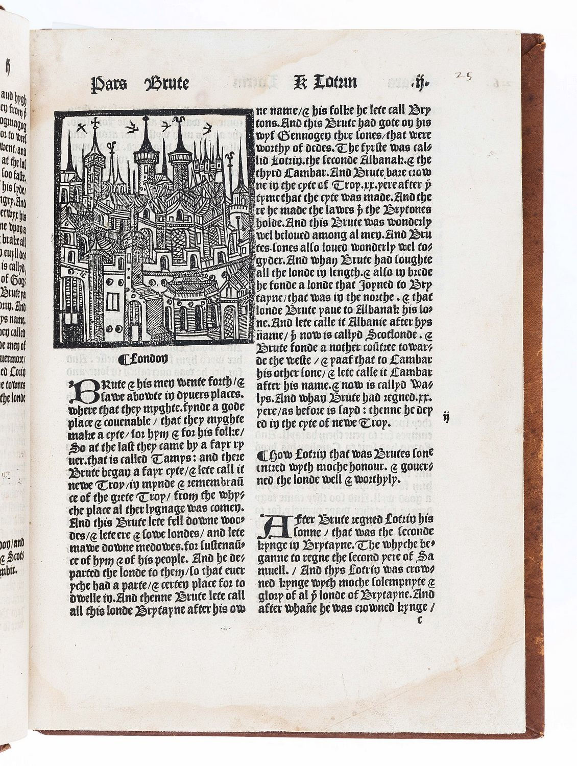 De Worde, Wynkyn; Higden, Ranulph, The Chronicles of England [with The Descripcyon of Englonde., 1497-1498. Westminster. Wynkyn de Worde.