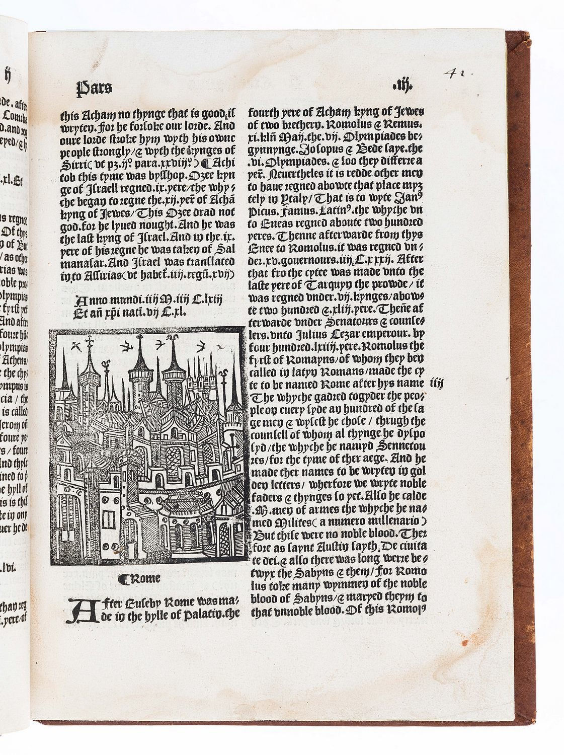 De Worde, Wynkyn; Higden, Ranulph, The Chronicles of England [with The Descripcyon of Englonde., 1497-1498. Westminster. Wynkyn de Worde.