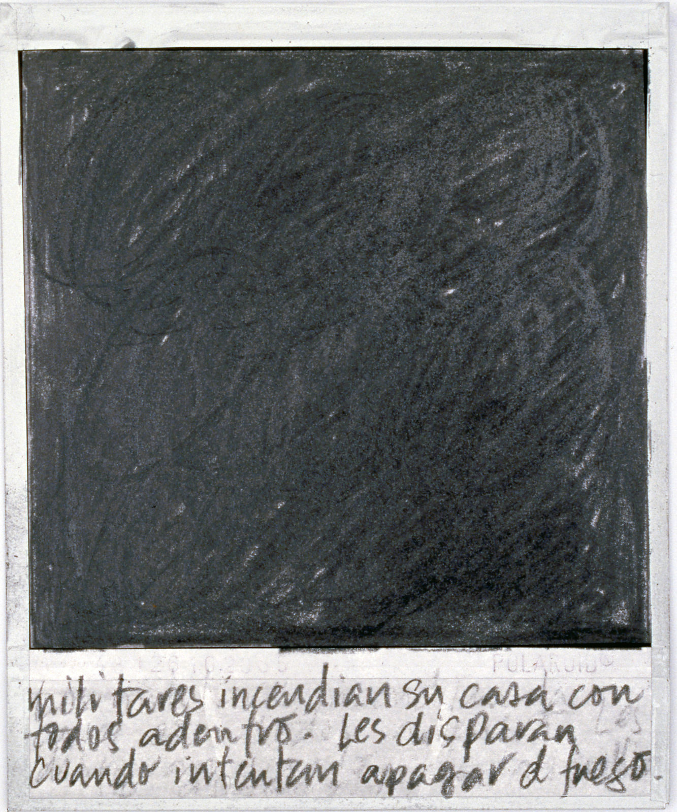 Priscilla Monge, Los malos paisajes (Militares incendian su casa....), 2021