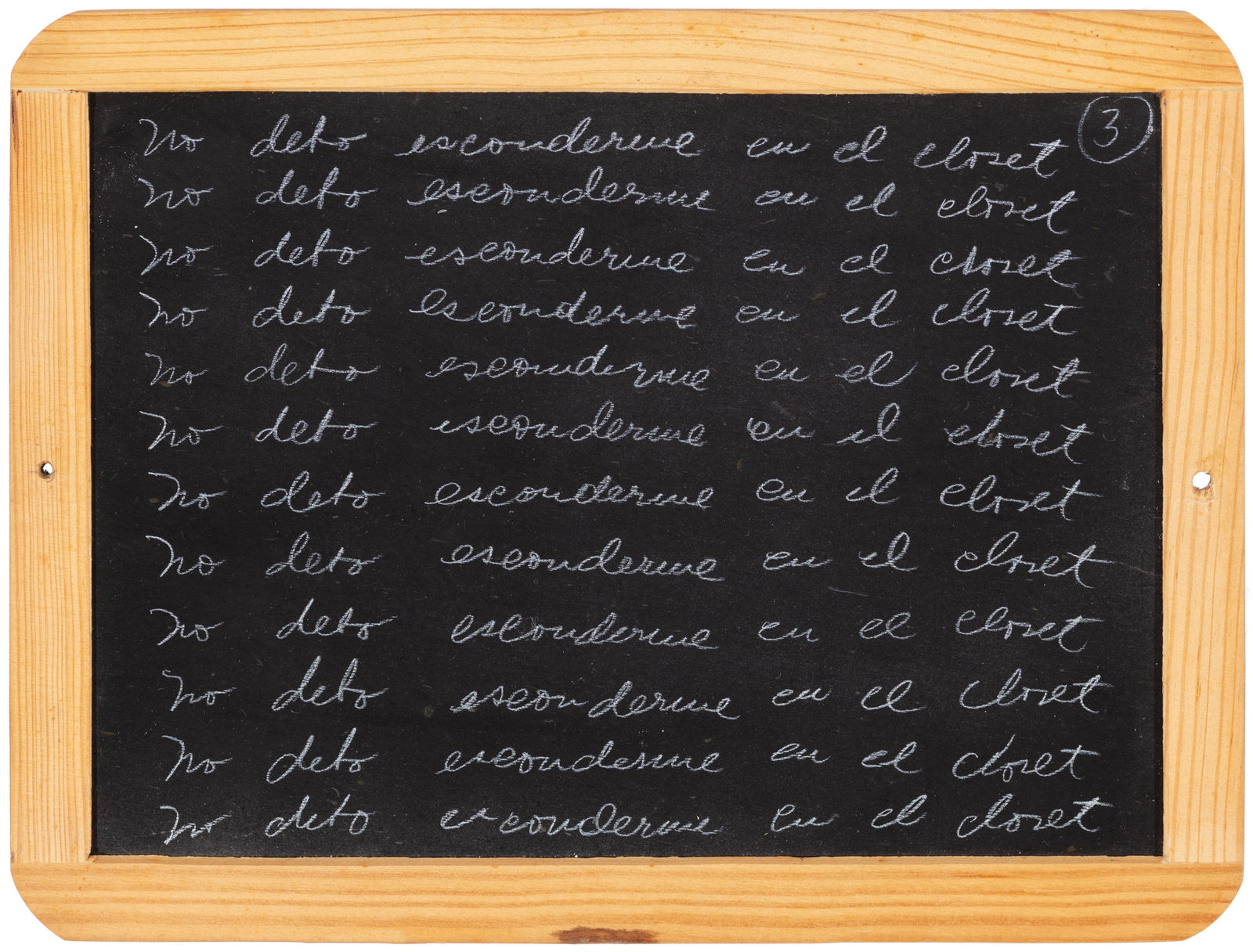 Priscilla Monge, Pizarra 3, 1999