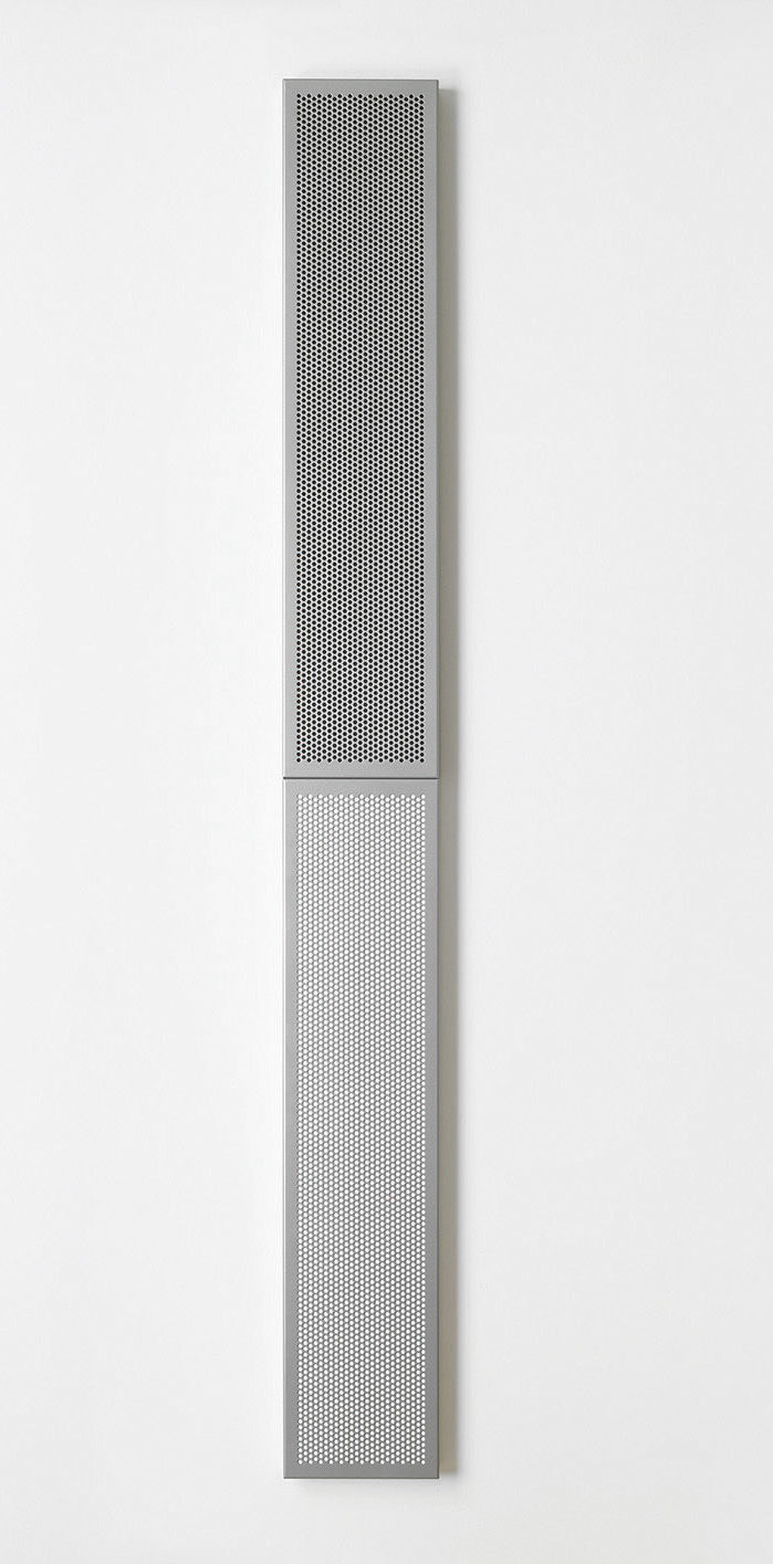 KRISTJÁN GUÐMUNDSSON, Black and White Painting in Grey Frame, 2008