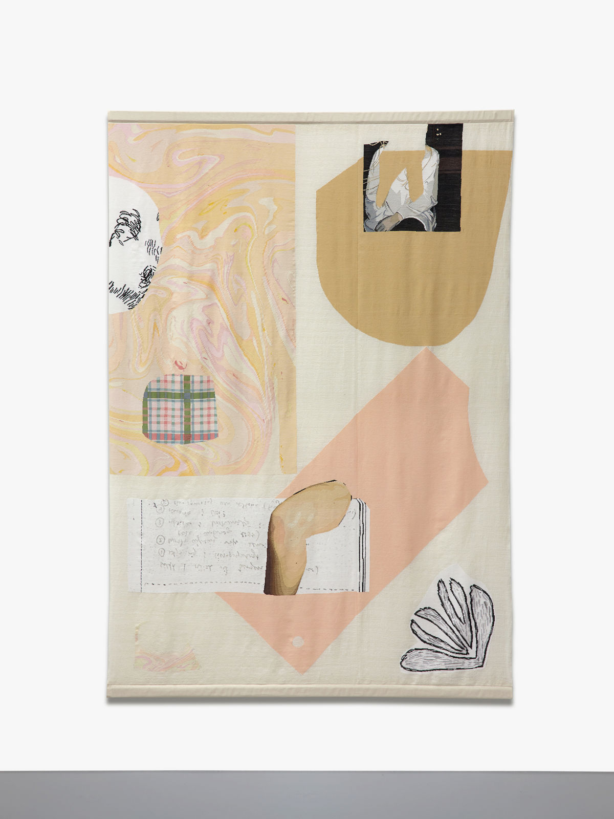 ARNA ÓTTARSDÓTTIR, Collage (Marble Knee Flower), 2019