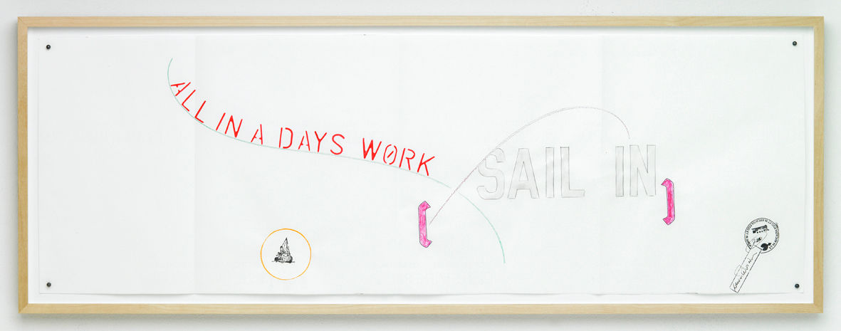 LAWRENCE WEINER, Sail In - All in a Days Work, 2010