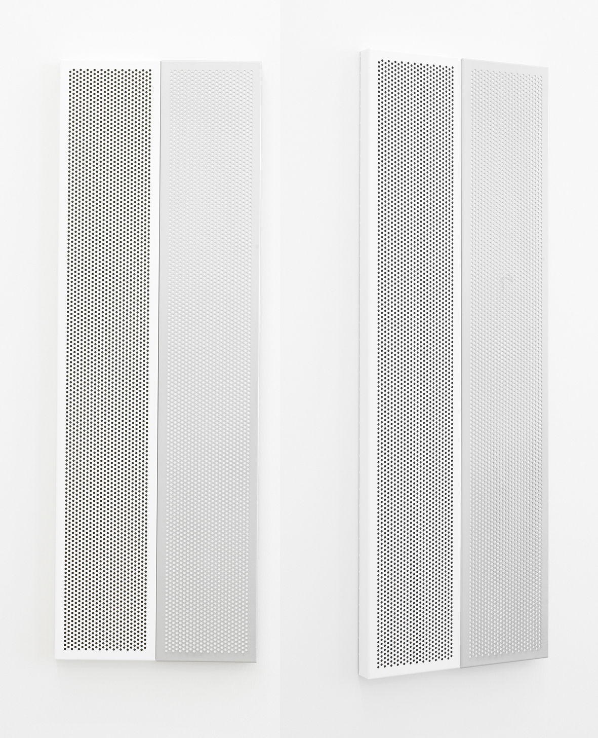 KRISTJÁN GUÐMUNDSSON, Black and White Painting in White and Grey Frames, 2009