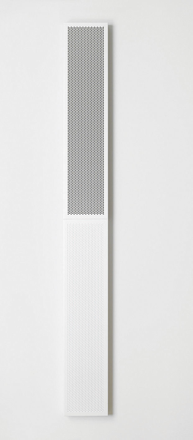 KRISTJÁN GUÐMUNDSSON, Black and White Painting in White Frame, 2008