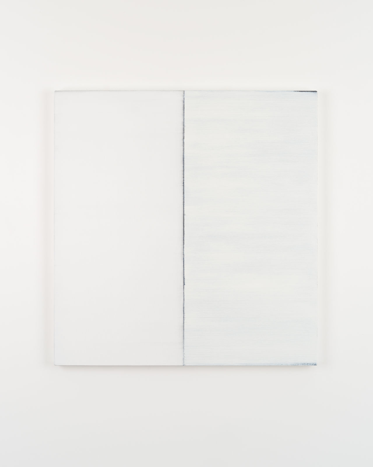 CALLUM INNES, Untitled Lamp Black / Titanium White, 2024