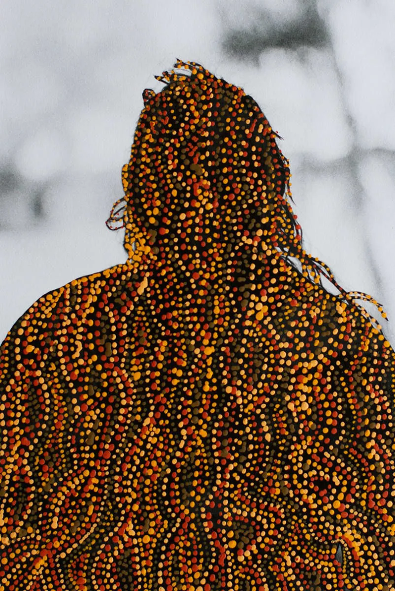 Patrick Waterhouse, Front Portrait. Jarra. Restricted with Sabrina Nangala Robertson, 2014-2018