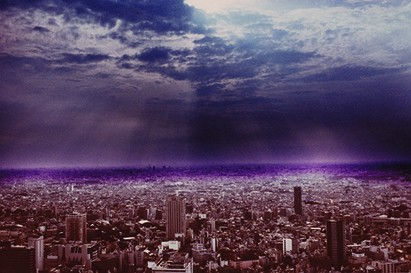 Sean Lotman, Somewhere out there, a Balladeer strums his Guitar, Tokyo, 2014