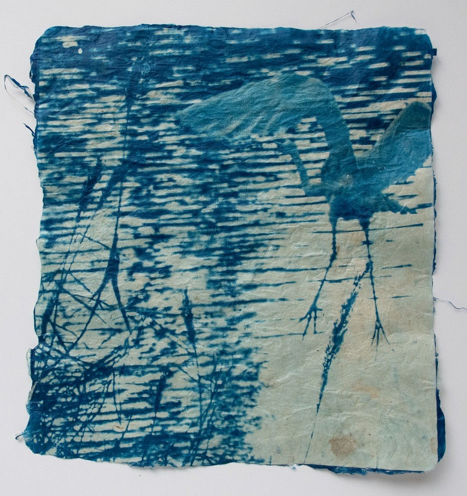 Mika Horie, White Heron in the Reeds, 2022