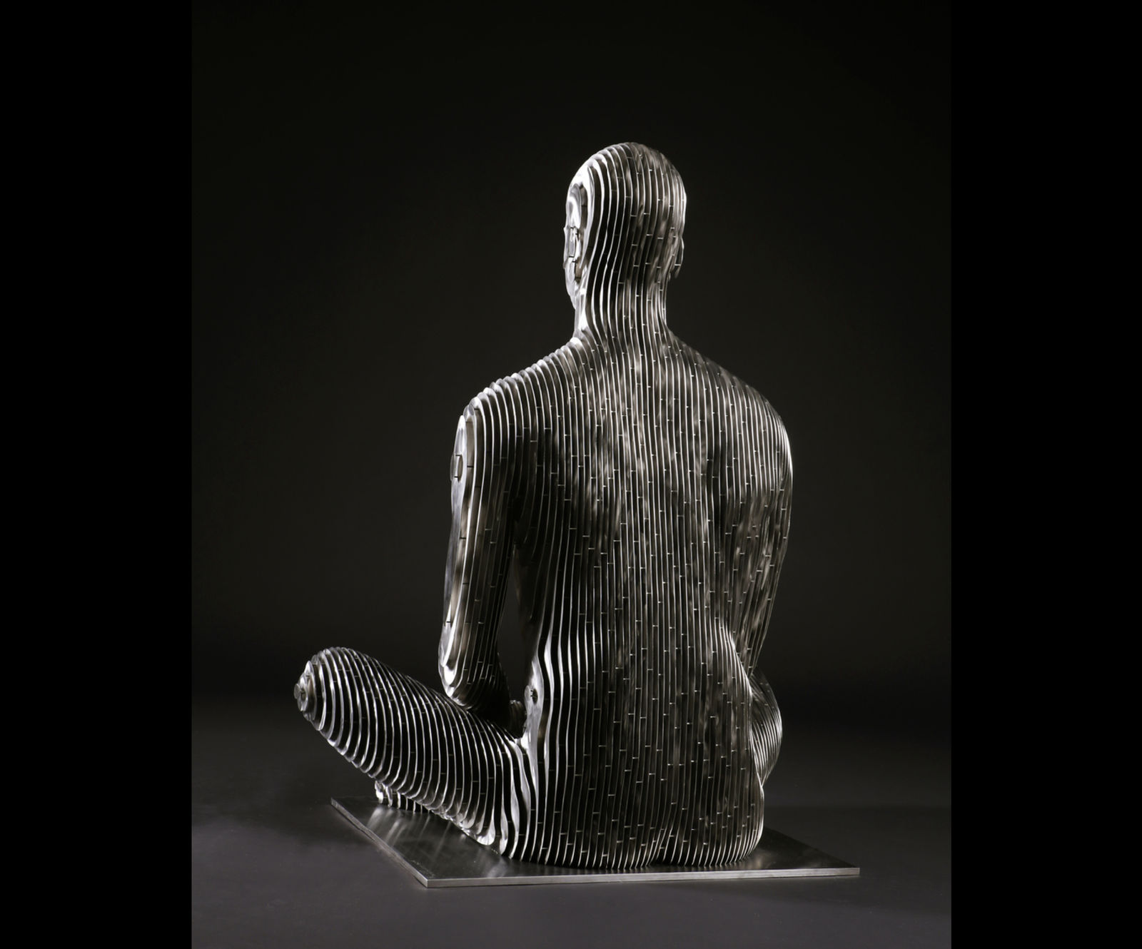 Julian Voss-Andreae, Sitting Man, 2019