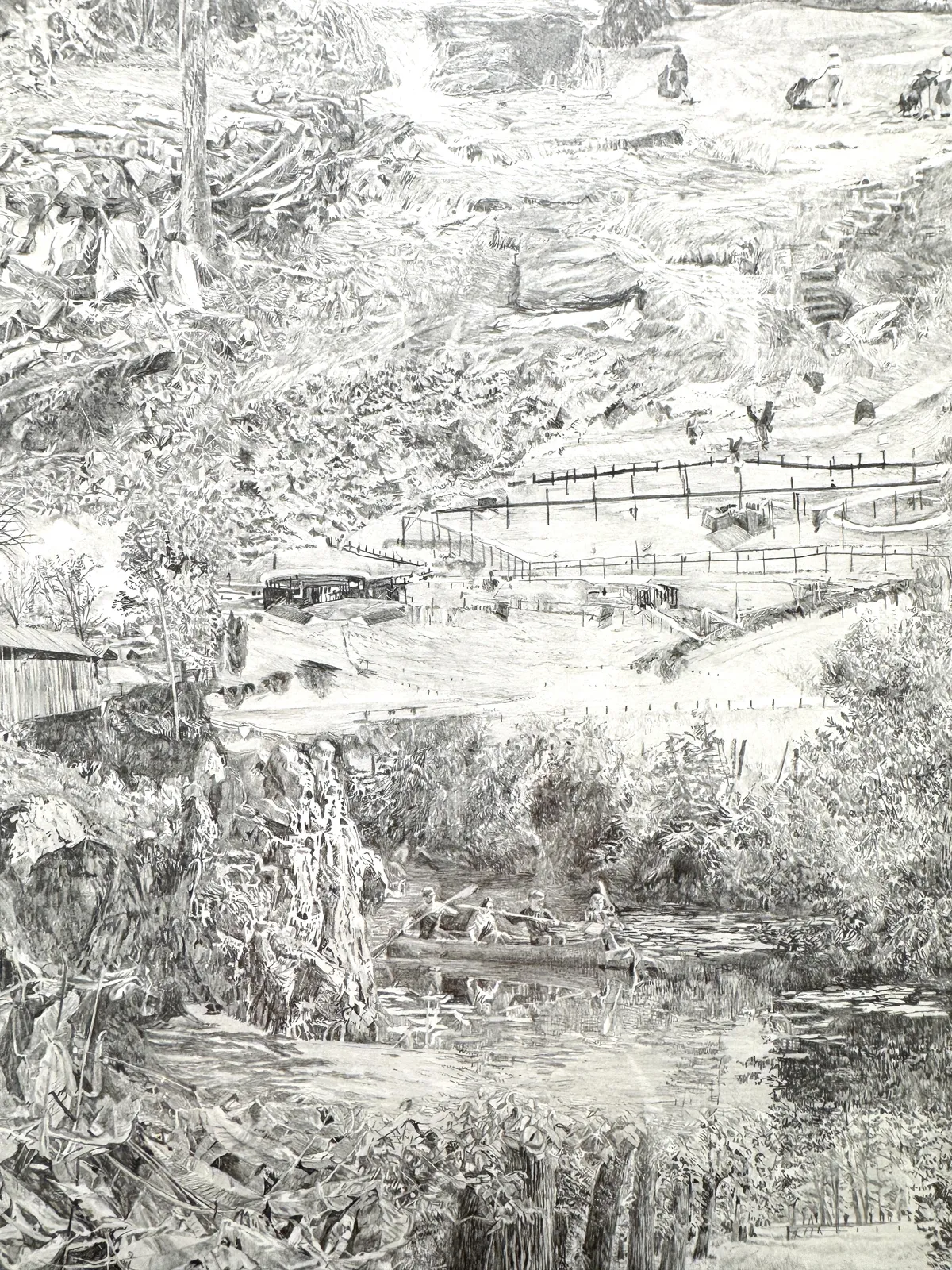 Anne Marie Finné, Vue Générale XXV (jardin botanique), 2025