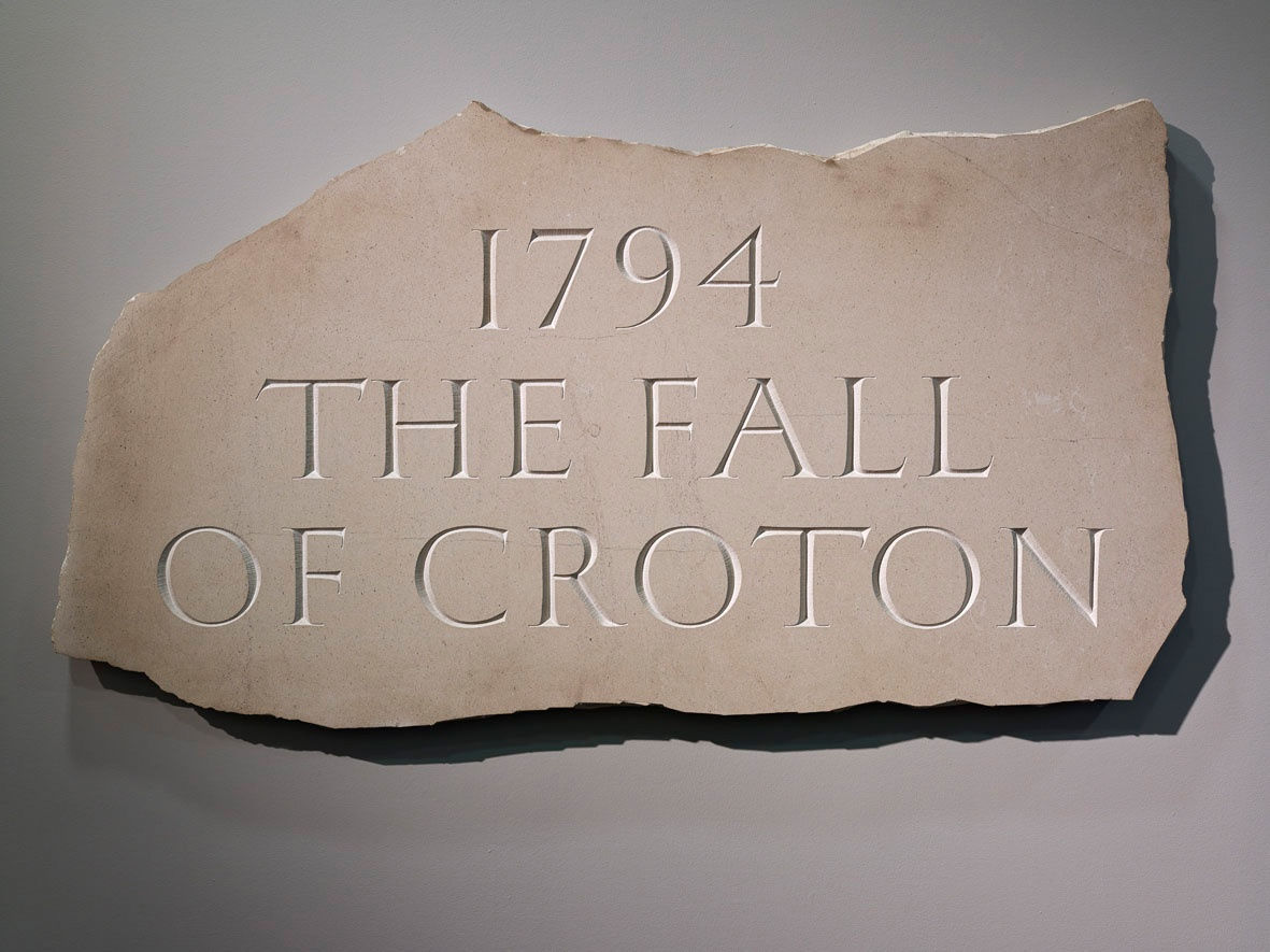 Ian Hamilton Finlay, 1794 The Fall of Croton, 1994