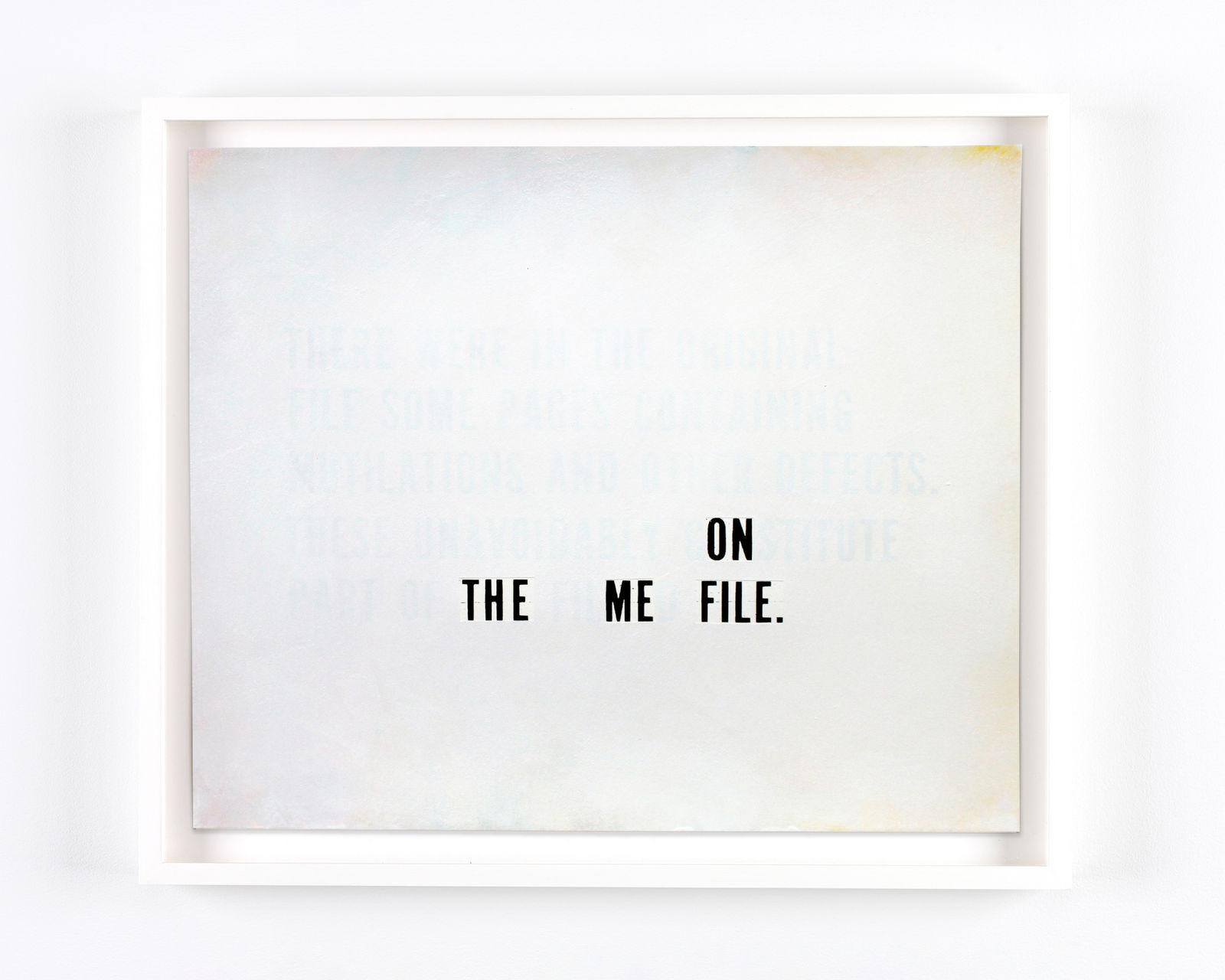 Jamie Shovlin, Redaction Variations (The Tehran Times), 2014