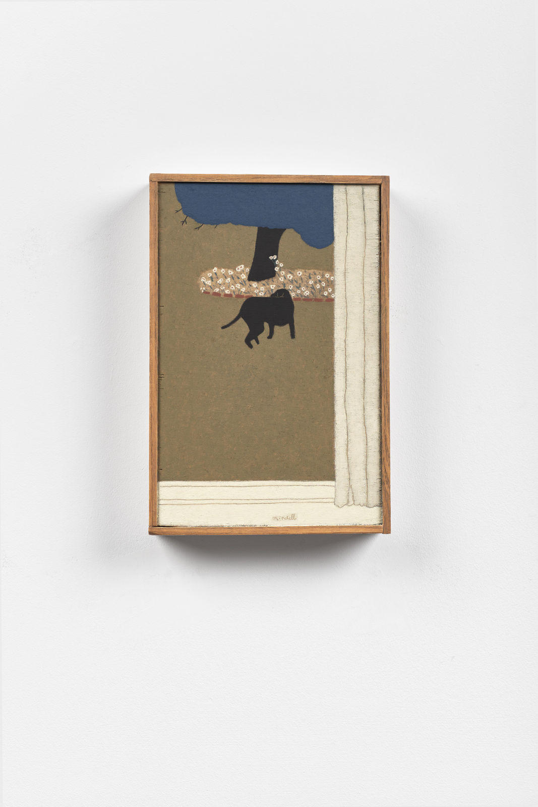 John Joseph Mitchell, A Dog Under a Holly Tree, 2024