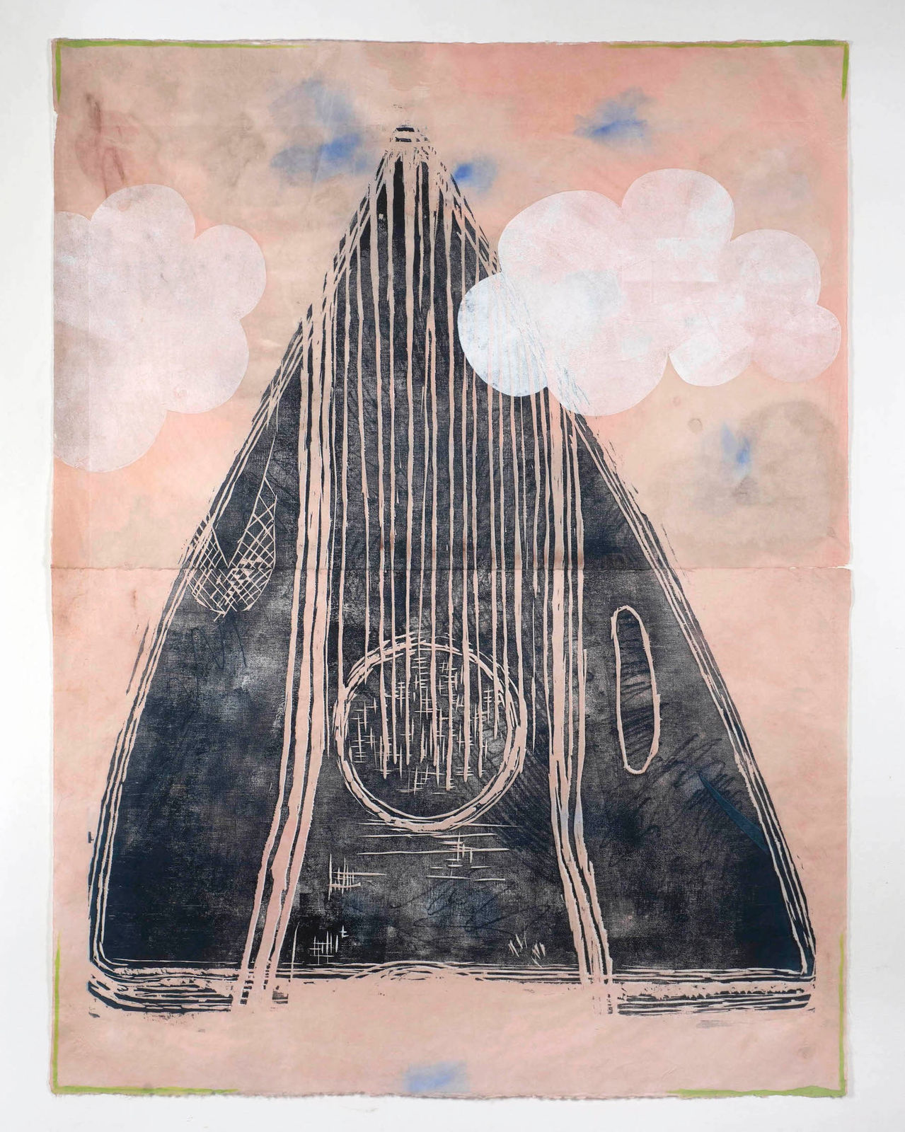 Lotte Gertz, Comb as Paper Kiln as Tent, 2021