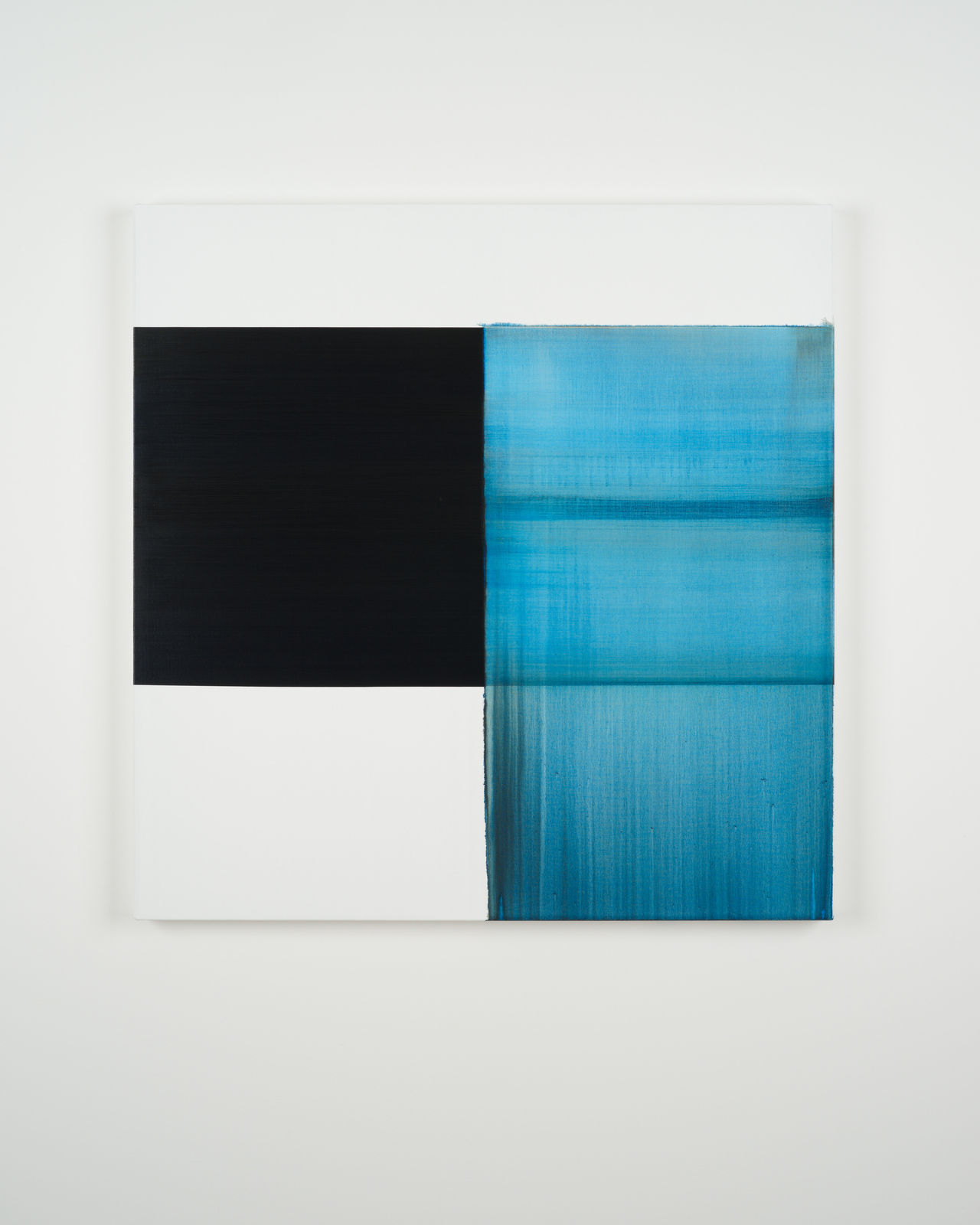 Callum Innes, Exposed Painting Sapphire Blue, 2025