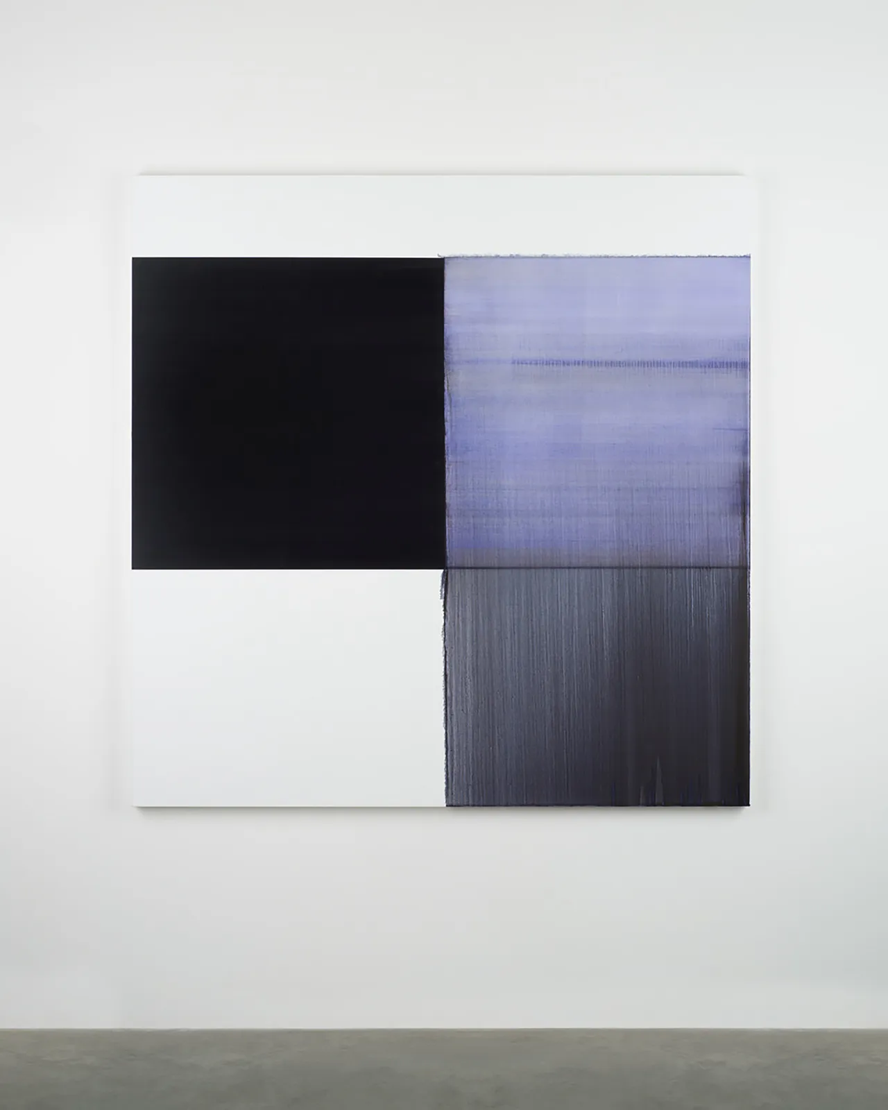 Callum Innes, Exposed Painting Bluish Violet, 2020