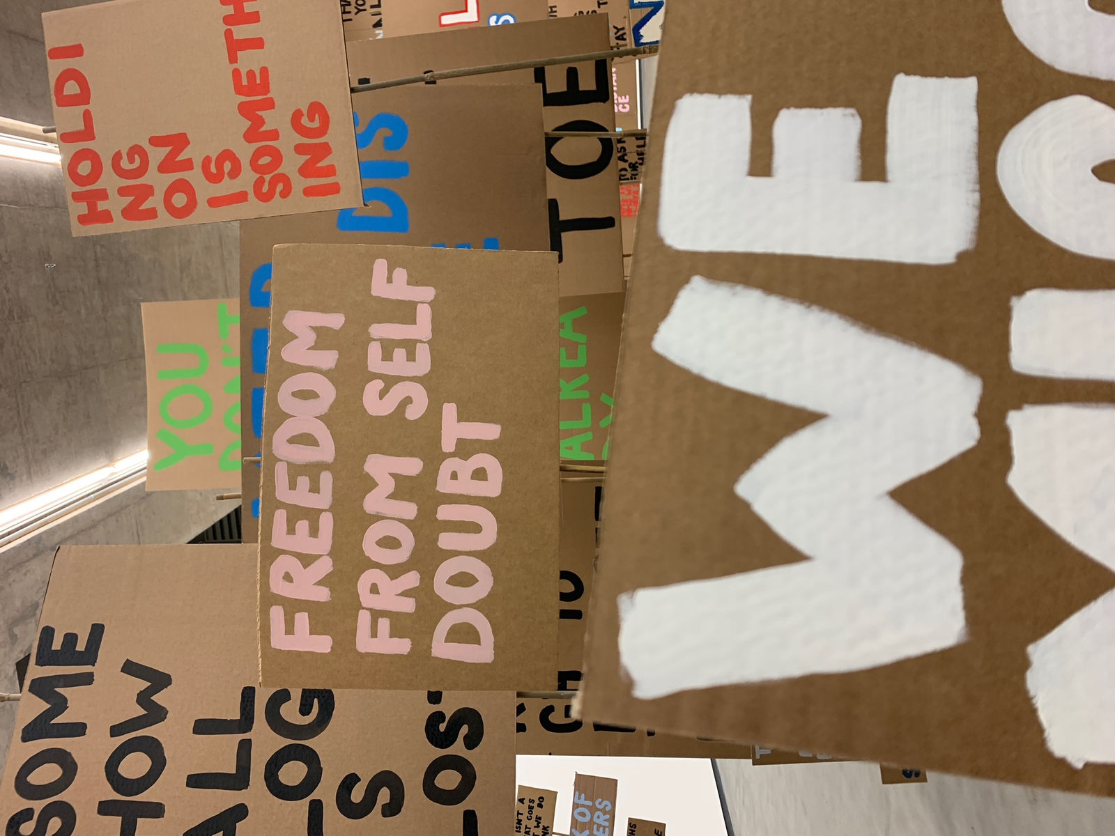 Peter Liversidge, Sign Paintings for The Mac, Belfast, 2020