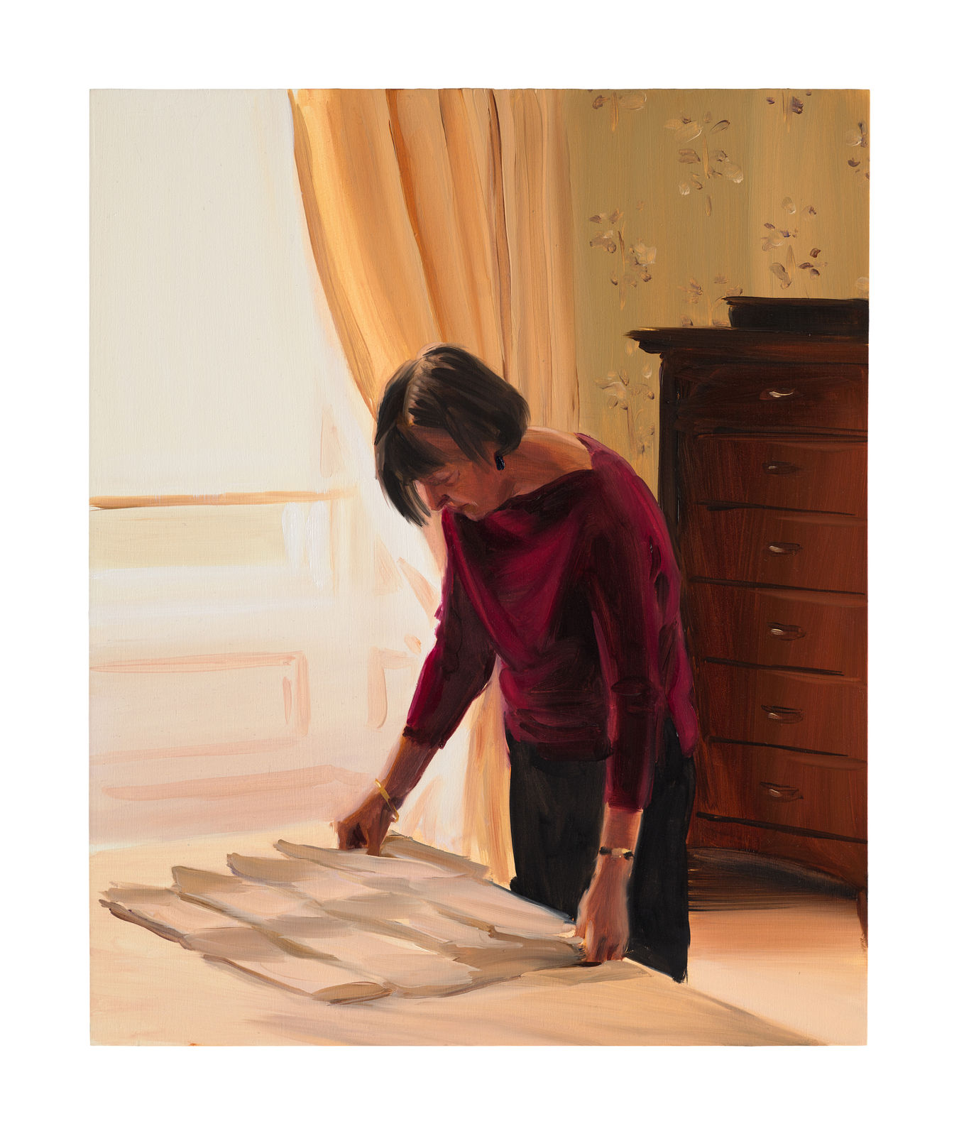 Caroline Walker, Sizing Pillowcases, 2020