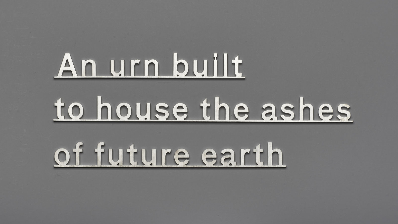 Katie Paterson, IDEAS - (An urn built to house the ashes of future earth), 2021