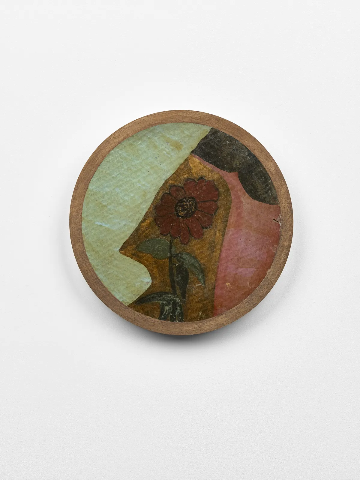 Frank Walter, Untitled (Red flower on abstract land sky)