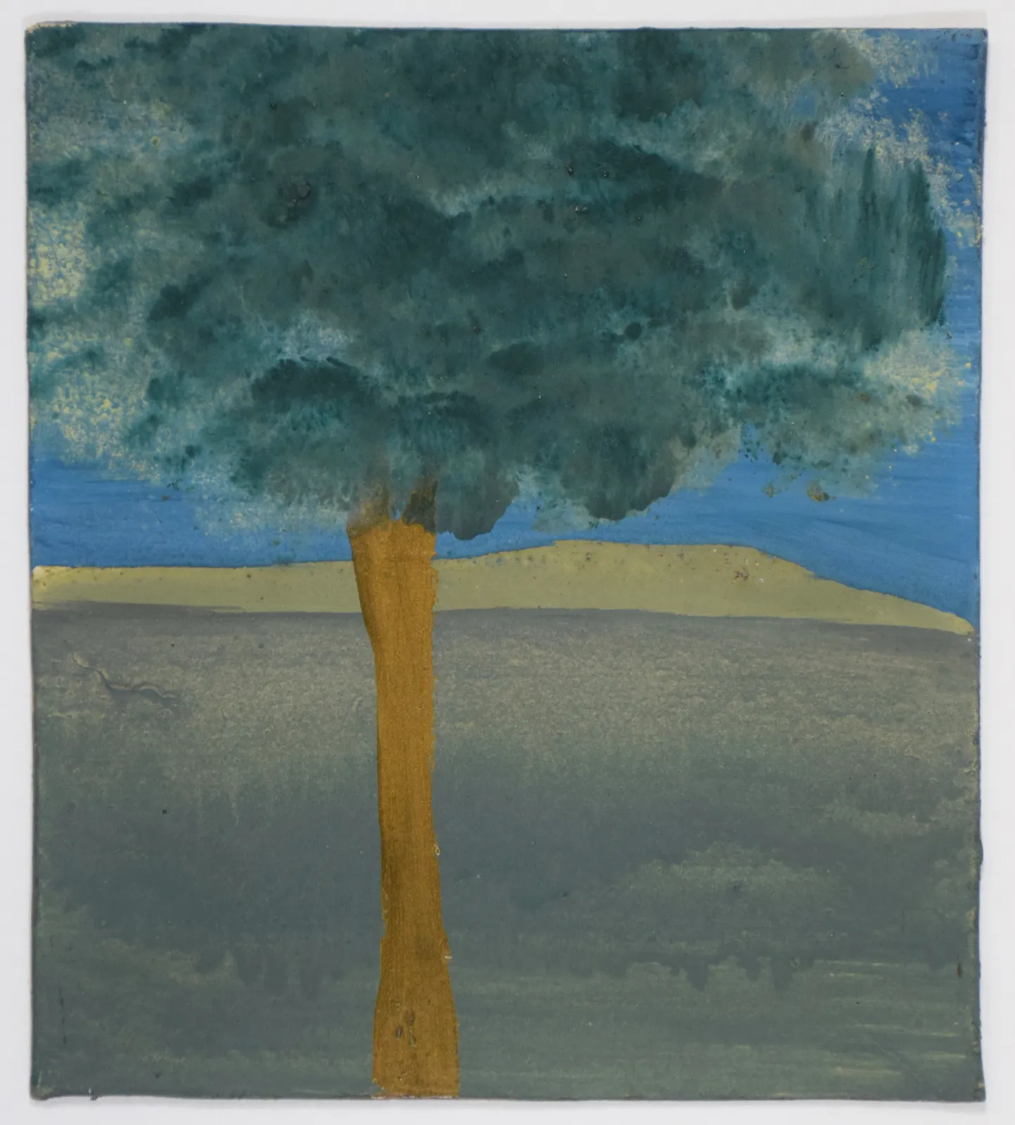 Frank Walter, Landscape with Tree and Green Hills