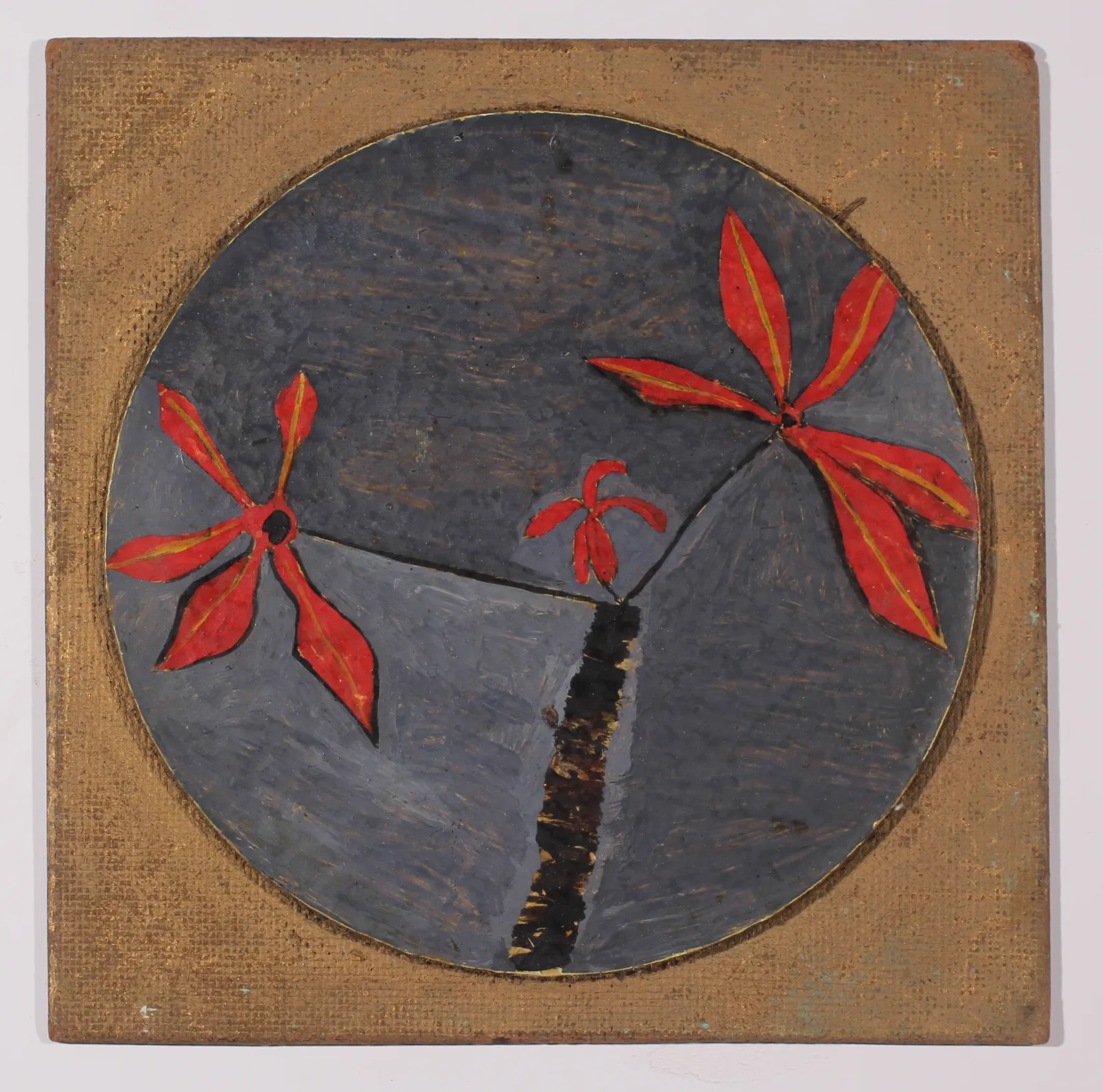 Frank Walter, Untitled (Red flowers on a black twig)