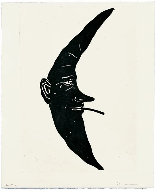 David Austen, Black smoking moon, 2006