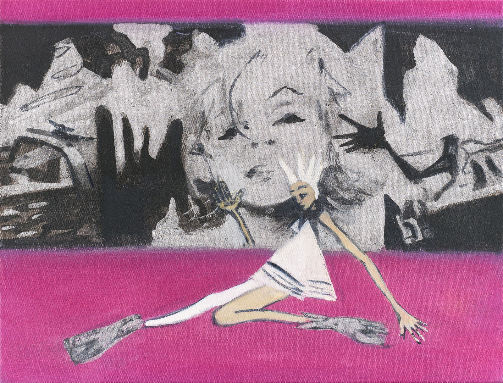 Moyna Flannigan, Past/Present (Magenta Painting), 2021