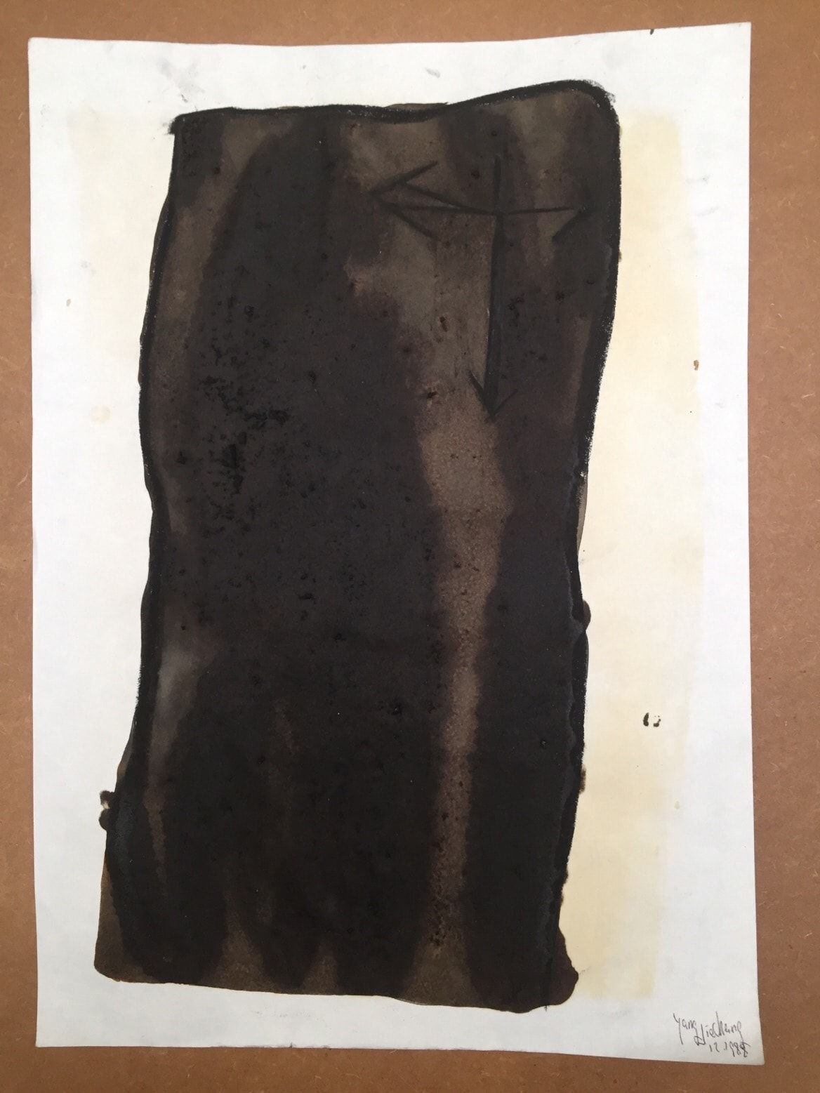 Yang Jiechang 杨诘苍, Soy Sauce Paintings 2/14 酱油素描 2/14 , 1988