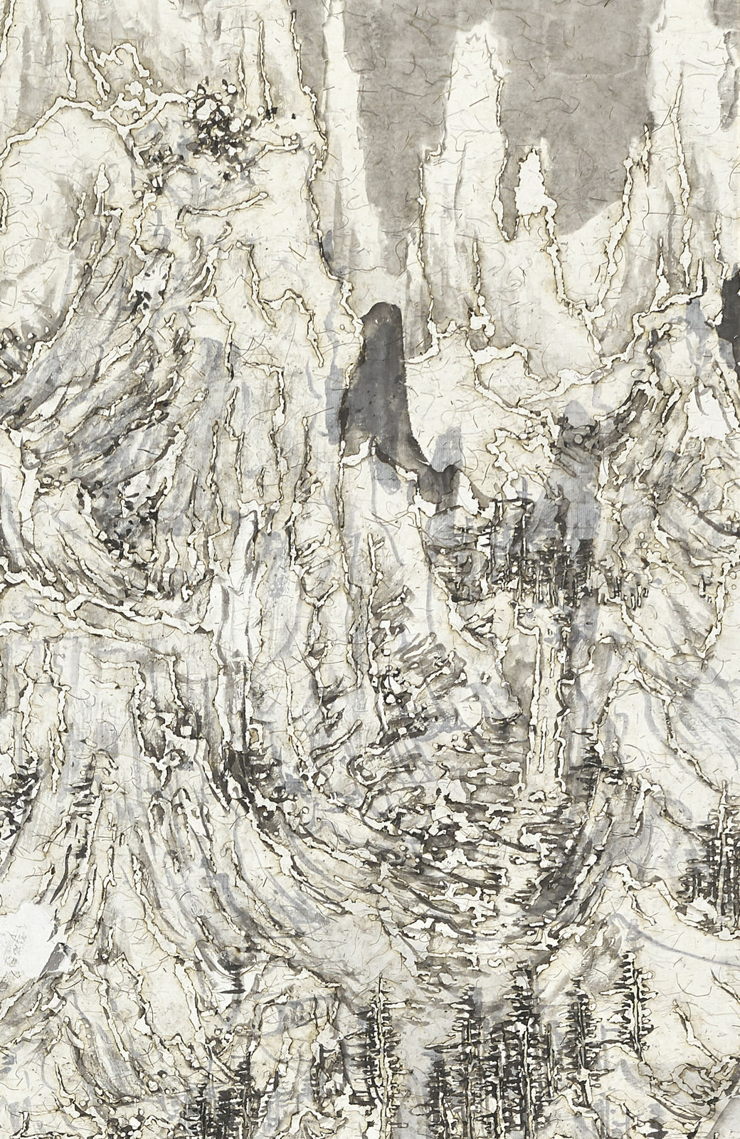 Wang Tiande 王天德, Walking along the River across the Bank 隔岸倚水走, 2019